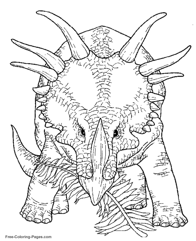 Plansa de colorat cu Dinozauri 106 9